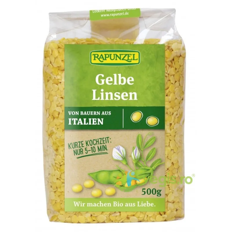 Linte Galbena Decojita Ecologica/Bio 500g Rapunzel — preț și oferte