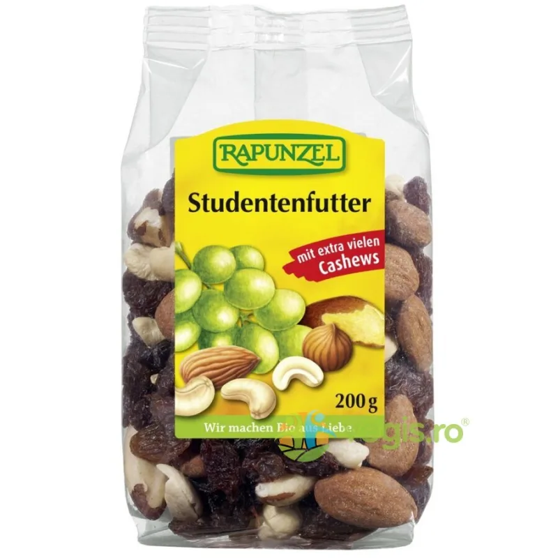 Amestec Studentesc cu Stafide Ecologic/Bio 200g Rapunzel — preț și oferte