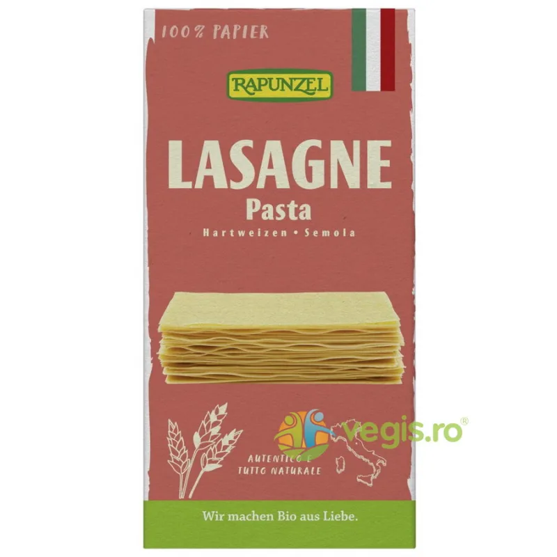 Foi pentru Lasagna Semola Ecologice/Bio 250g Rapunzel — preț și oferte
