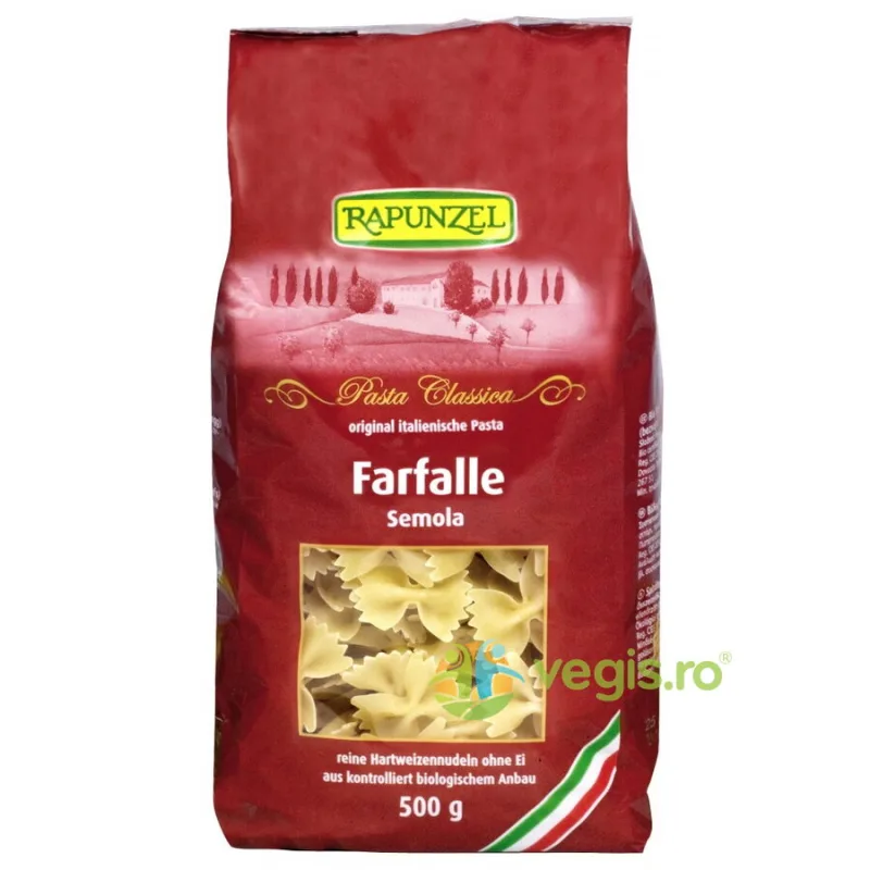 Farfalle Semola Ecologice/Bio 500g Rapunzel — preț și oferte