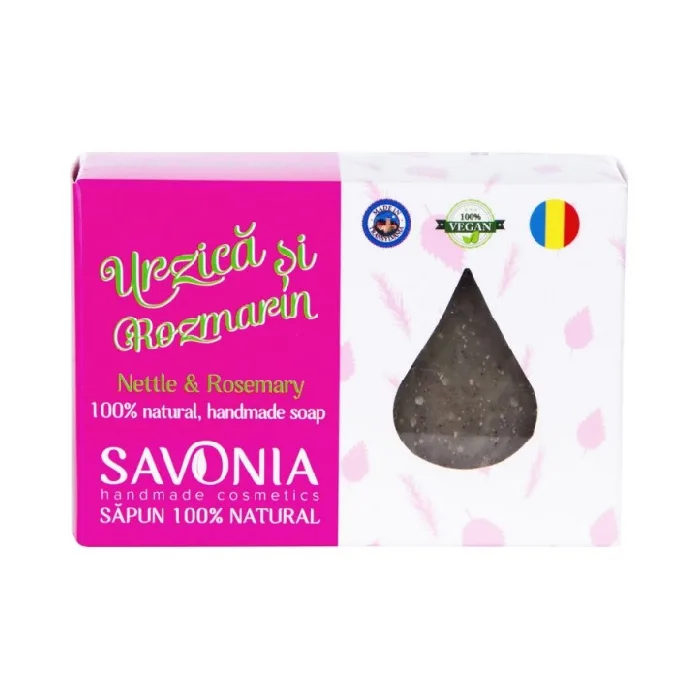 Sampon Solid Natural Urzica si Rozmarin, 90g Savonia — preț și oferte