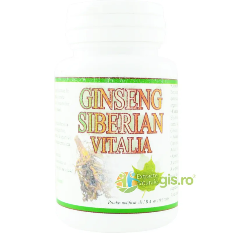 Ginseng Siberian 50cps VIVA PHARMA — preț și oferte