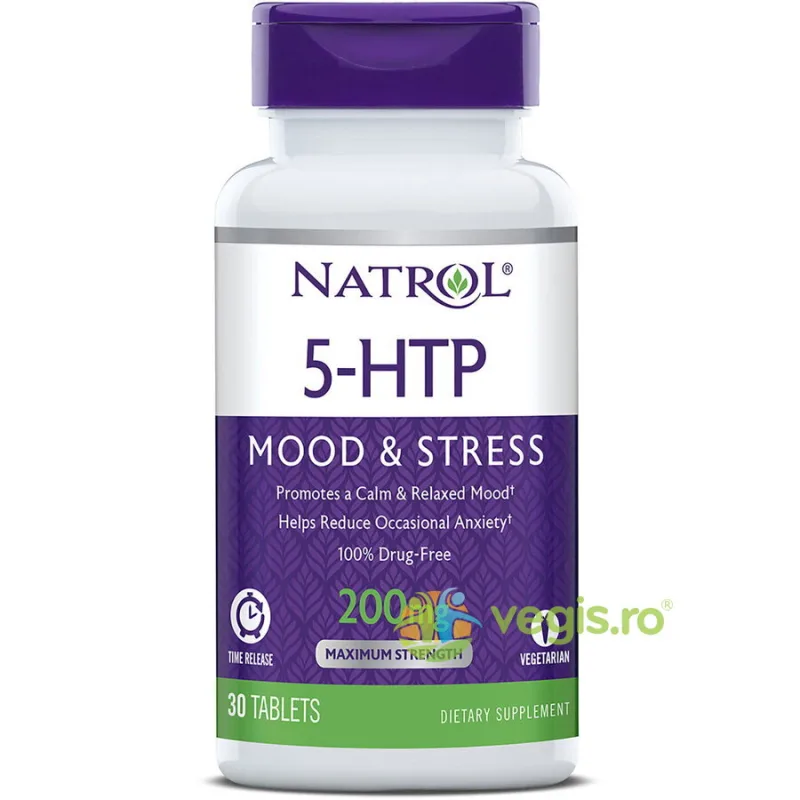 5-HTP 200mg Natrol Mood&Stress 30tb GNC — preț și oferte