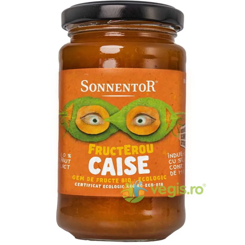 Gem de Caise Indulcit cu Suc de Mere Fructerou Ecologic/Bio 250g SONNENTOR — preț și oferte