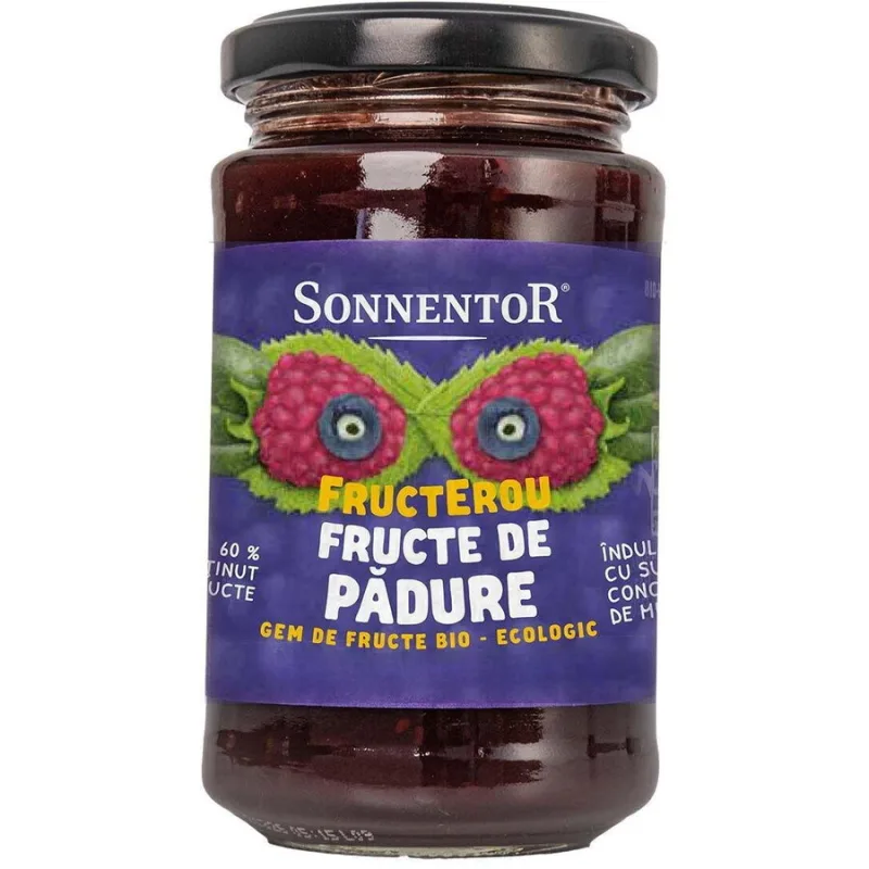 Gem de Fructe de Padure Indulcit cu Suc de Mere Fructerou Ecologic/Bio 250g SONNENTOR — preț și oferte