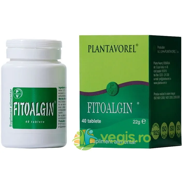 Fitoalgin 40cpr PLANTAVOREL — preț și oferte