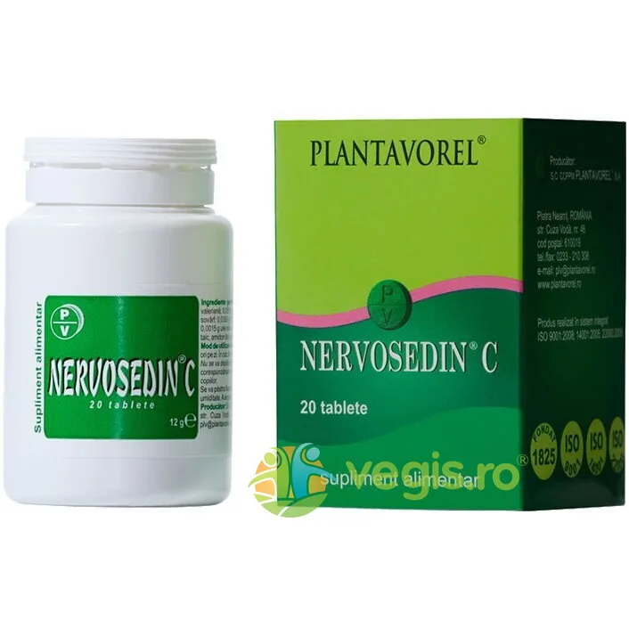 Nervosedin C 20tb PLANTAVOREL — preț și oferte