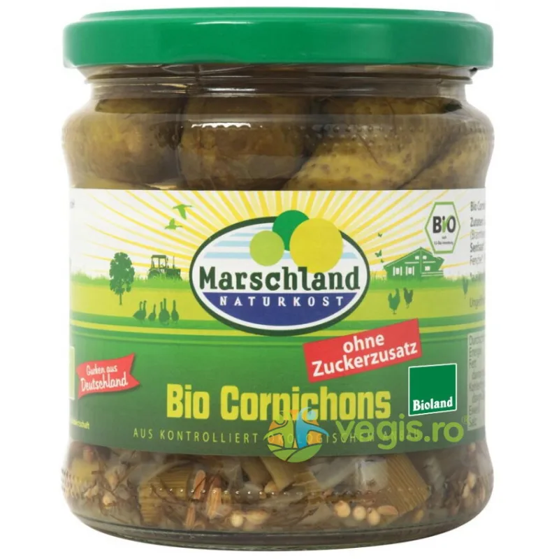 Castraveti Cornison in Otet Ecologici/Bio 300g MARSCHLAND — preț și oferte