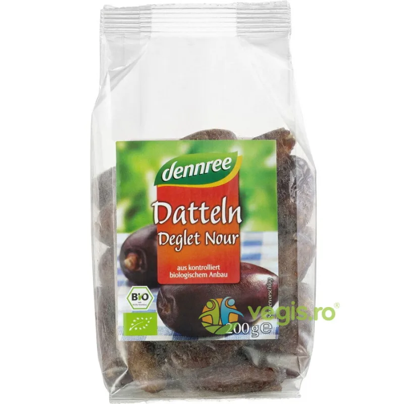 Curmale Deglet Nour fara Samburi Ecologice/Bio 200g Dennree — preț și oferte