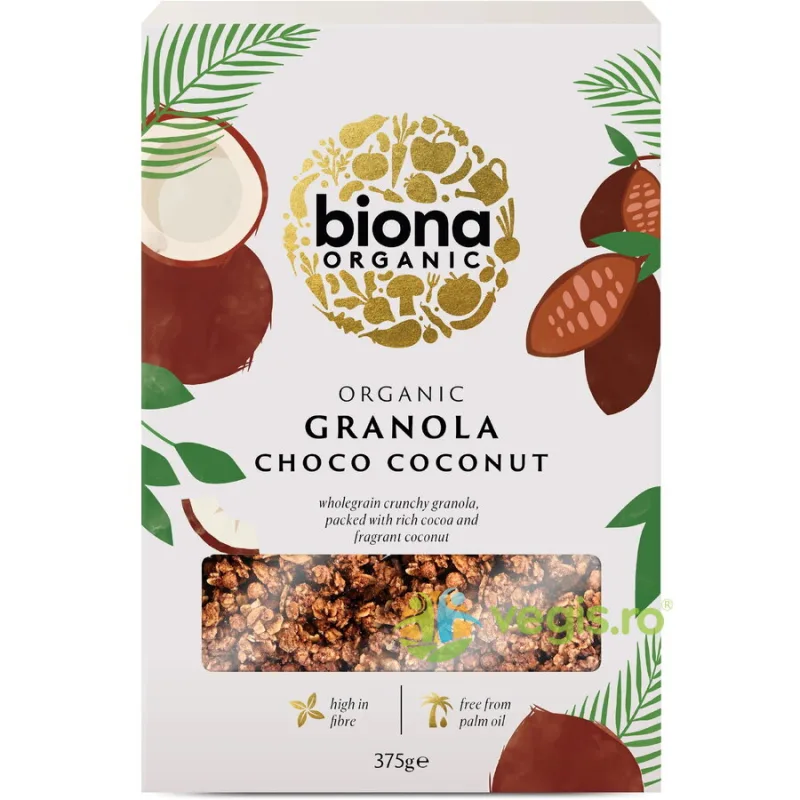 Granola cu Ciocolata si Cocos Ecologica/Bio 375g BIONA — preț și oferte