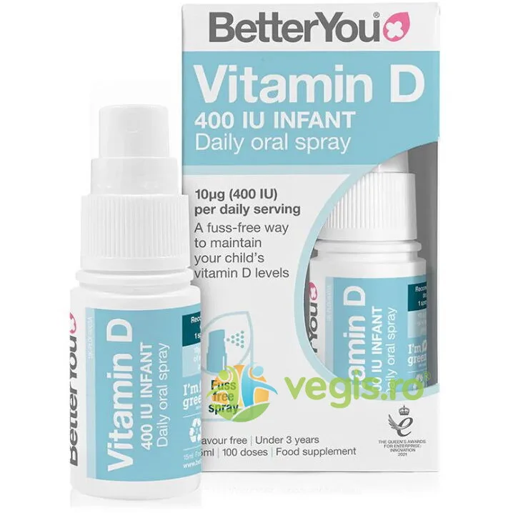 Vitamina D400 Infant Spray Oral 15ml BETTER YOU — preț și oferte