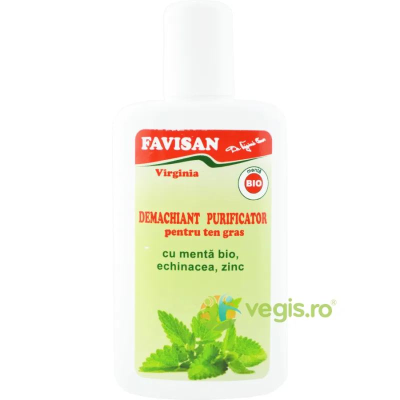 Demachiant Purificator pentru Ten Gras cu Menta Echinacea si Zinc 70ml Favisan — preț și oferte