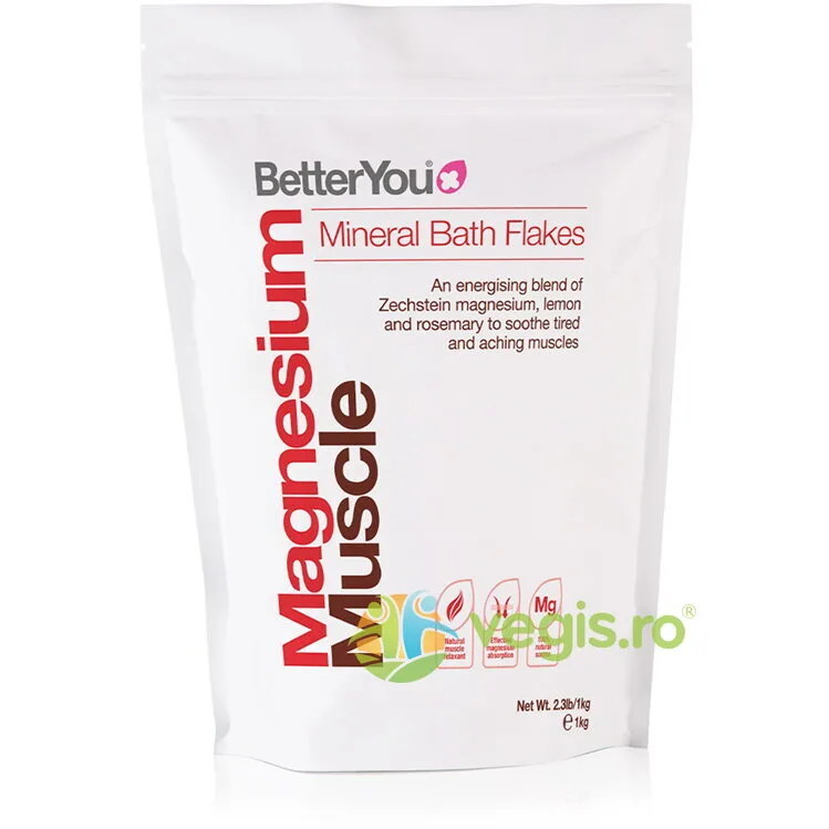 Fulgi de Baie cu Magneziu pentru Muschi 1kg BETTER YOU — preț și oferte
