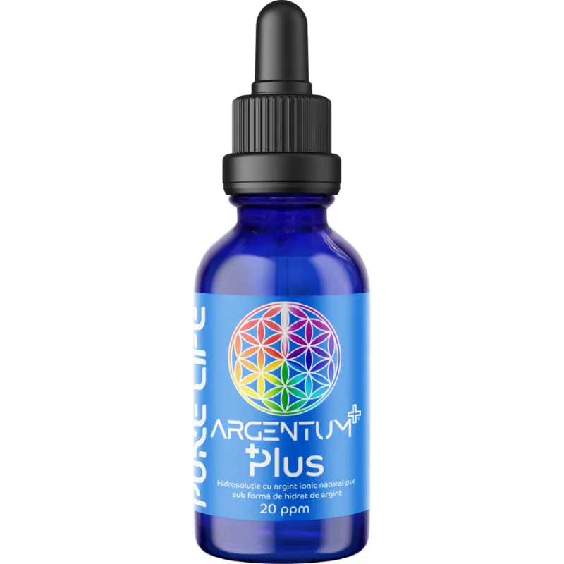 Argentum PLUS 20ppm cu Pipeta 30ml PURE LIFE — preț și oferte
