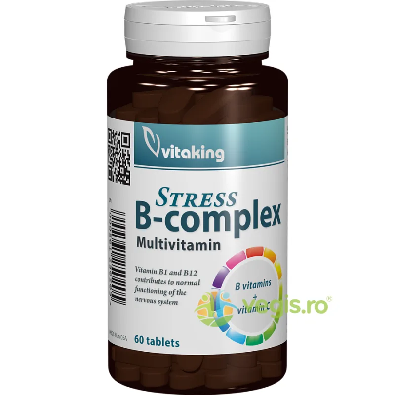 Stress B-Complex cu Vitamina C 60cpr VITAKING — preț și oferte