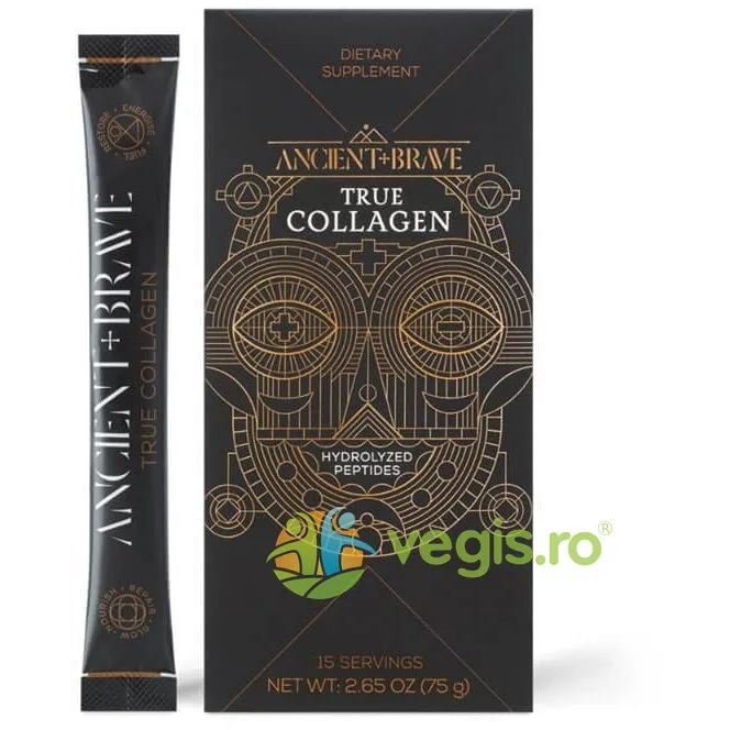 True Collagen Powder 15 plicuri x 5g Ancient and Brave — preț și oferte