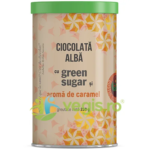 Ciocolata Alba cu Green Sugar si Aroma de Caramel 250g REMEDIA — preț și oferte