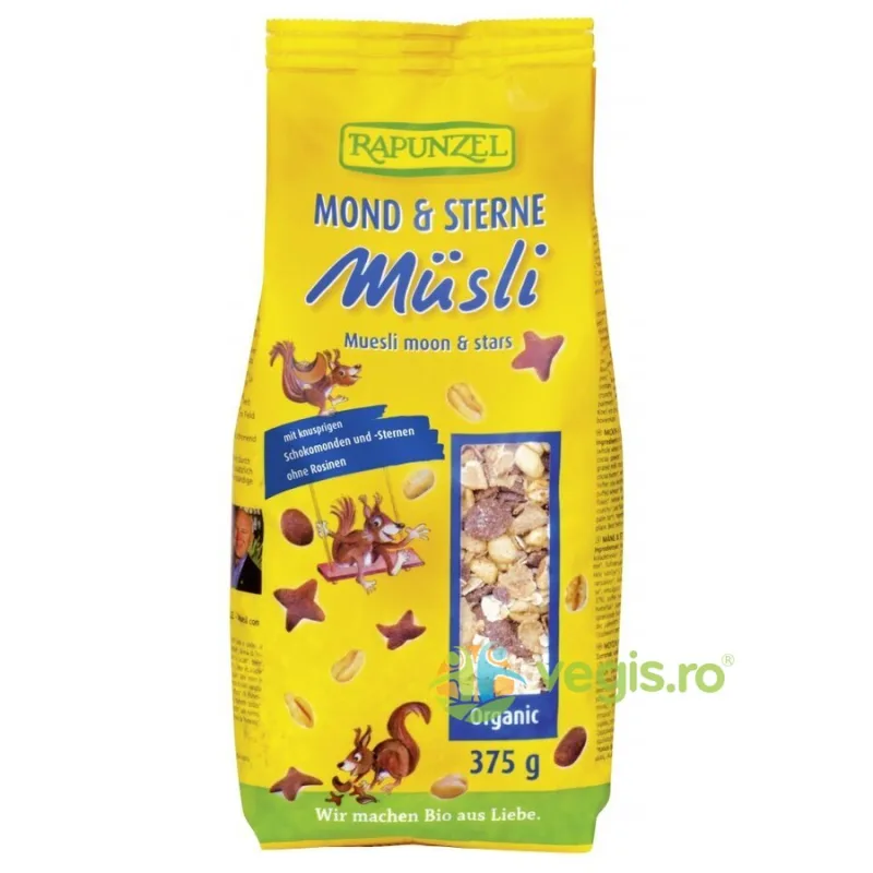 Musli in Forma de Luna si Stele Ecologic/Bio 375g Rapunzel — preț și oferte