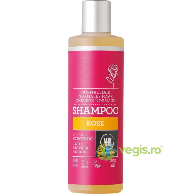 Sampon cu Trandafir pentru Par Normal Bio 250ml URTEKRAM — preț și oferte