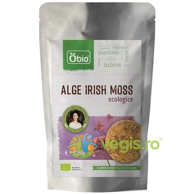 Irish Moss Raw Ecologic/Bio 125g OBio — preț și oferte