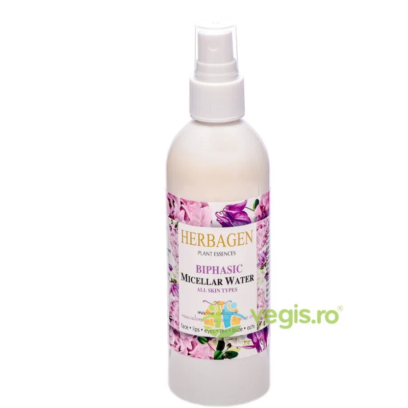 Apa Micelara Bifazica cu Colagen Marin 150ml Herbagen — preț și oferte