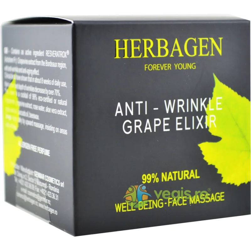 Crema Elixir din Struguri cu Efect Antirid 50g — preț și oferte