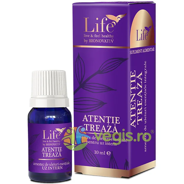 Atentie Treaza - Amestec de Uleiuri Esentiale pentru Uz Intern 10ml BIONOVATIV — preț și oferte