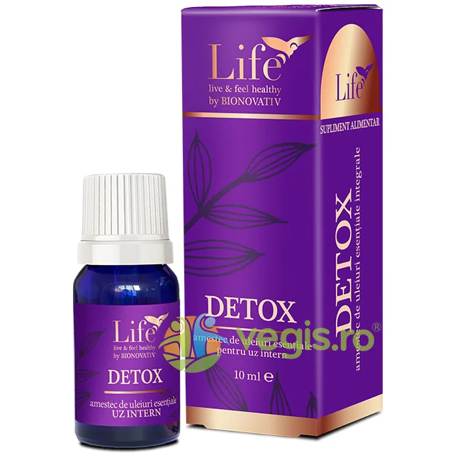 Detox - Amestec de Uleiuri Esentiale pentru Uz Intern 10ml BIONOVATIV — preț și oferte
