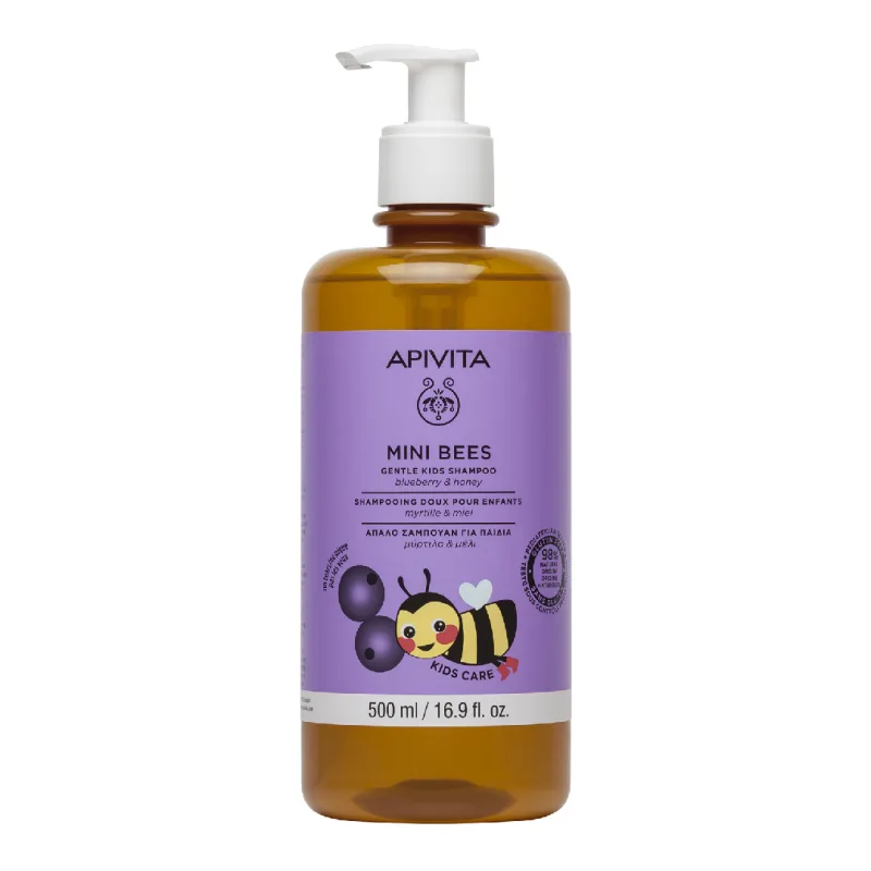 Sampon cu afine si miere pentru copii Mini Bees, 500 ml, Apivita — preț și oferte