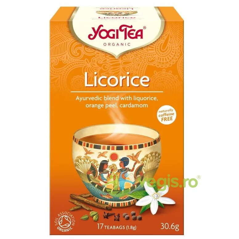 Ceai cu Lemn Dulce (Licorice) Ecologic/Bio 17dz YOGI TEA — preț și oferte