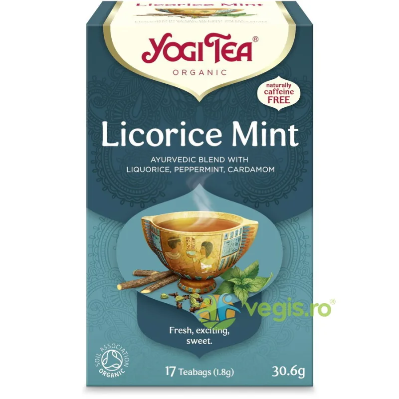 Ceai cu Lemn Dulce si Menta Ecologic/Bio 17dz YOGI TEA — preț și oferte