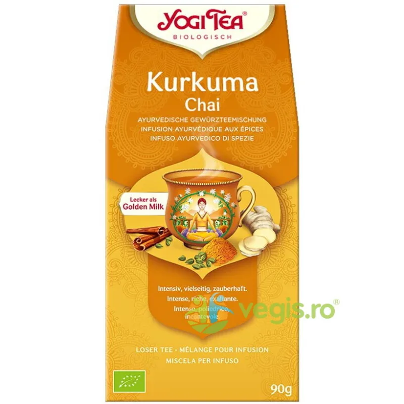 Ceai Curcuma Chai Ecologic/Bio 90g YOGI TEA — preț și oferte