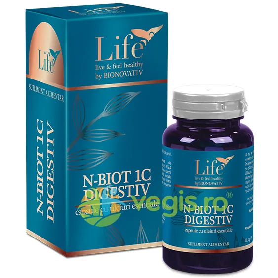 N-Biot 1C Digestiv (Capsule cu Uleiuri Esentiale) 30cps BIONOVATIV — preț și oferte