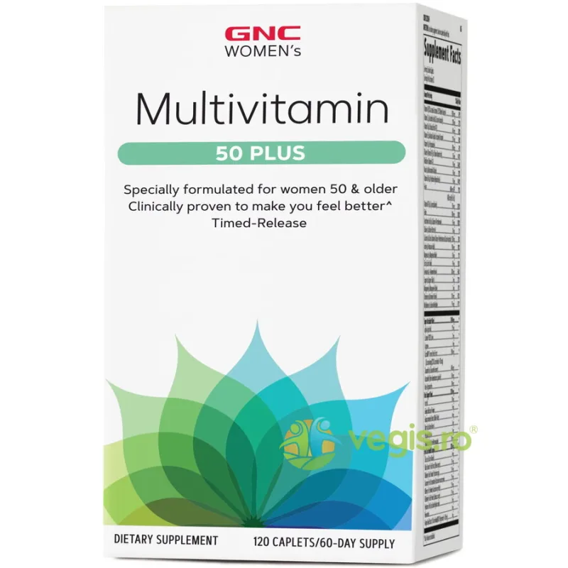 Multivitamine si Minerale 50 Plus pentru Femei 120cps GNC — preț și oferte