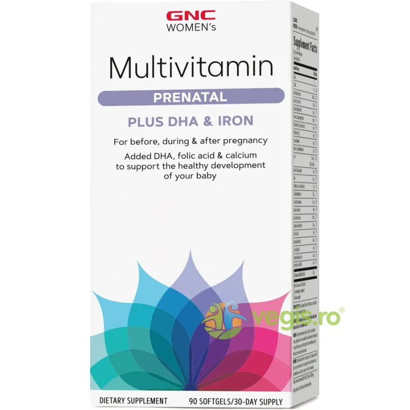 Formula Prenatala cu DHA si Fier pentru Femei 90cps GNC — preț și oferte