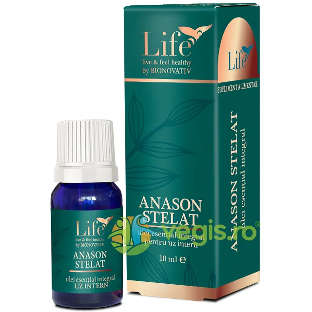 Ulei Esential Integral de Anason Stelat pentru Uz Intern 10ml BIONOVATIV — preț și oferte