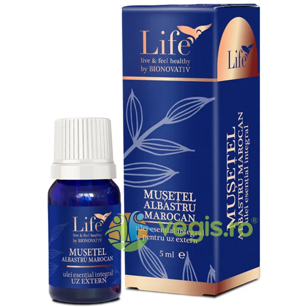 Ulei Esential Integral de Musetel Albastru Marocan pentru Uz Extern 5ml BIONOVATIV — preț și oferte