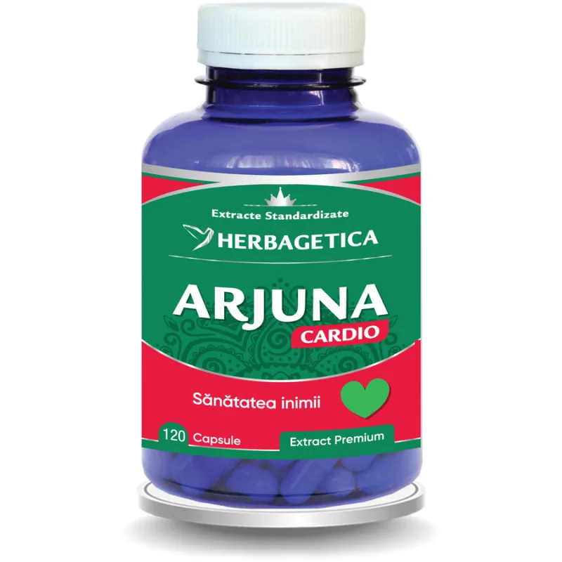 Arjuna Cardio Forte 120cps HERBAGETICA — preț și oferte