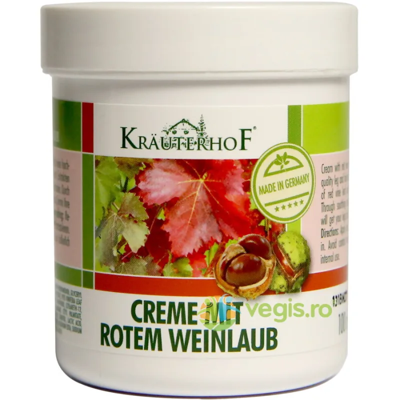 Crema cu Castane si Frunze de Vita de Vie Rosie 100ml — preț și oferte