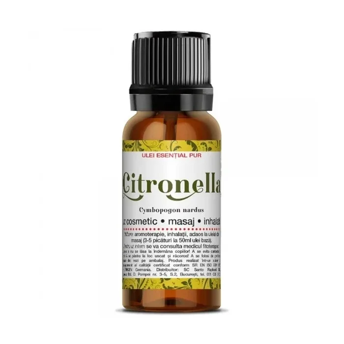 Ulei esential de Citronella, 10 ml, Steaua Divina — preț și oferte