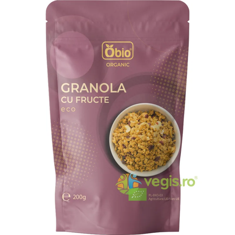 Granola cu Fructe Ecologica/Bio 200g OBio — preț și oferte