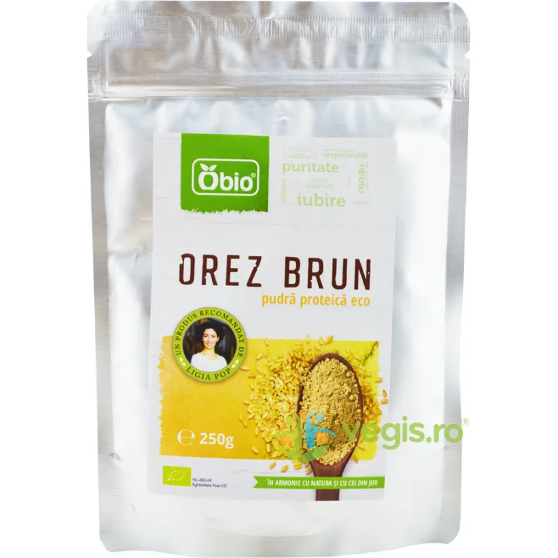 Pudra Proteica din Orez Brun Ecologica/Bio 250g OBio — preț și oferte