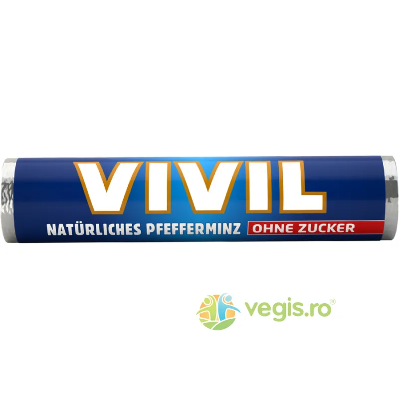 Bomboane cu Menta fara Zahar 28g VIVIL — preț și oferte