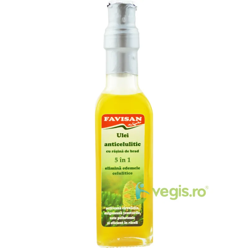 Ulei Anticelulitic 5in1 cu Rasina de Brad 100ml Favisan — preț și oferte
