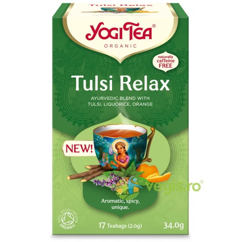 Ceai Tulsi Relax Ecologic/Bio 17dz YOGI TEA — preț și oferte