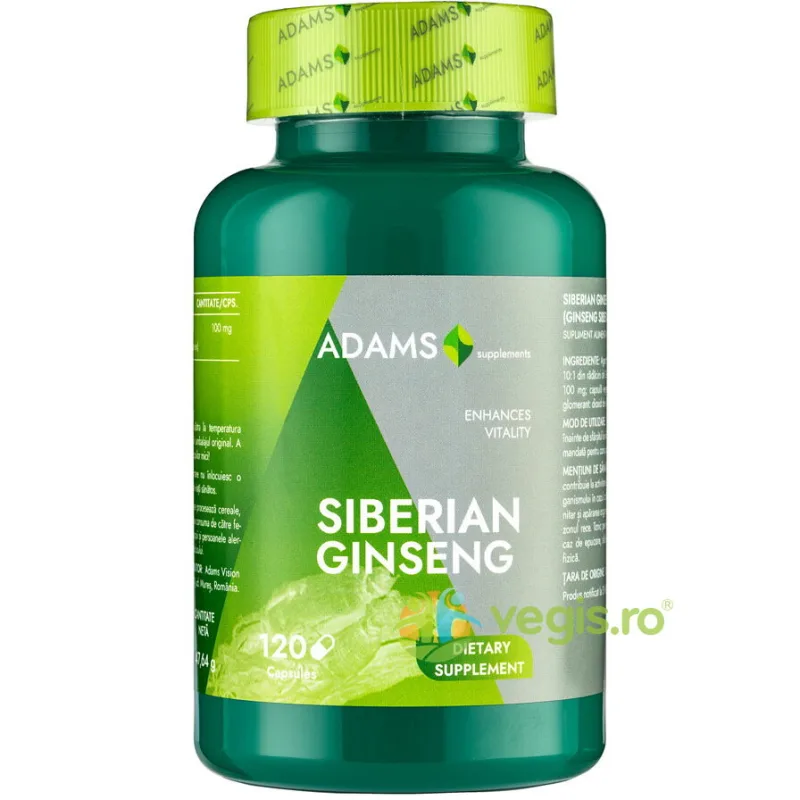 Ginseng Siberian 1000mg 120cps ADAMS VISION — preț și oferte