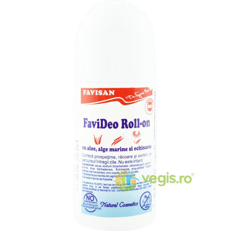 Roll-on cu Aloe Alge Marine si Echinacea Favi Deo 50ml Favisan — preț și oferte