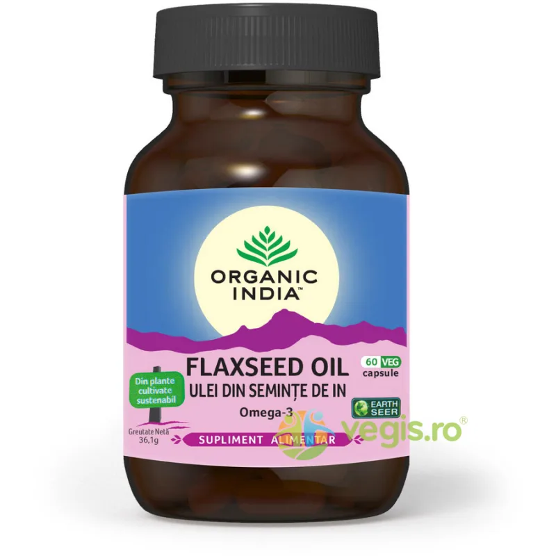 Ulei din Seminte de In 60cps ORGANIC INDIA — preț și oferte