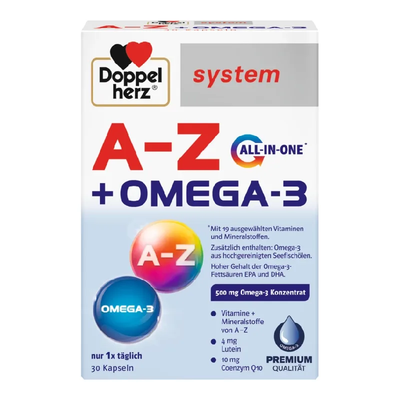 A-Z + OMEGA-3, 30 capsule, Doppelherz — preț și oferte
