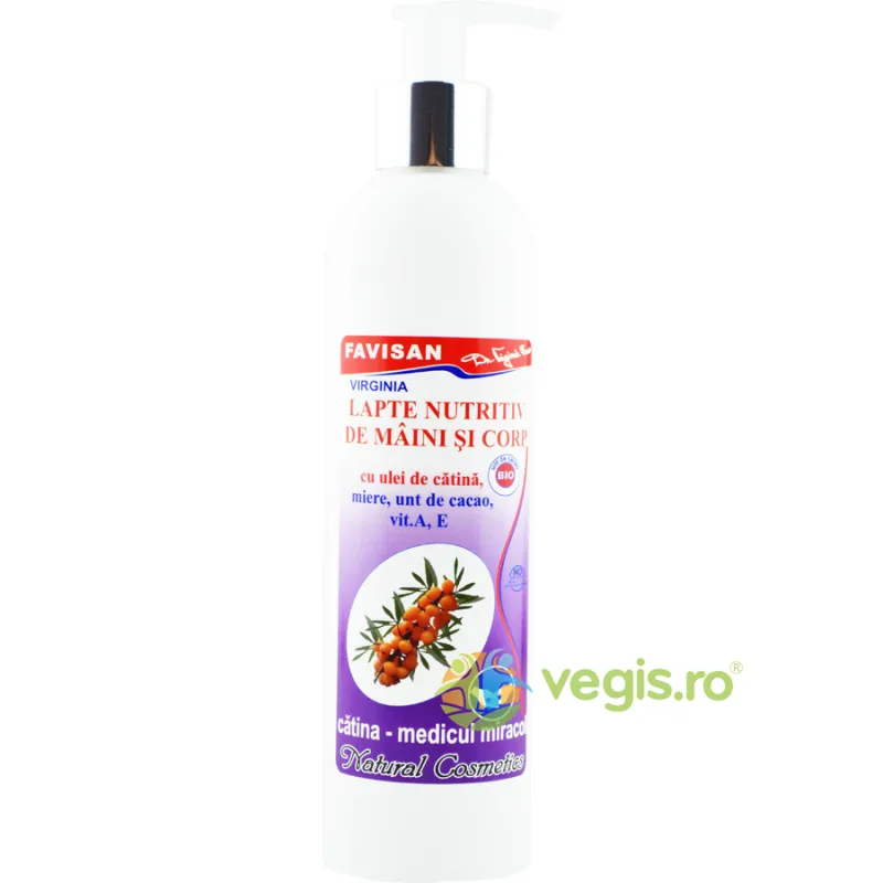 Lapte Nutritiv de Maini si Corp cu Ulei de Catina 200ml Favisan — preț și oferte